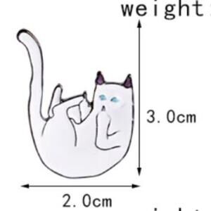 Middle Finger Cat Kitten Pin Brooch